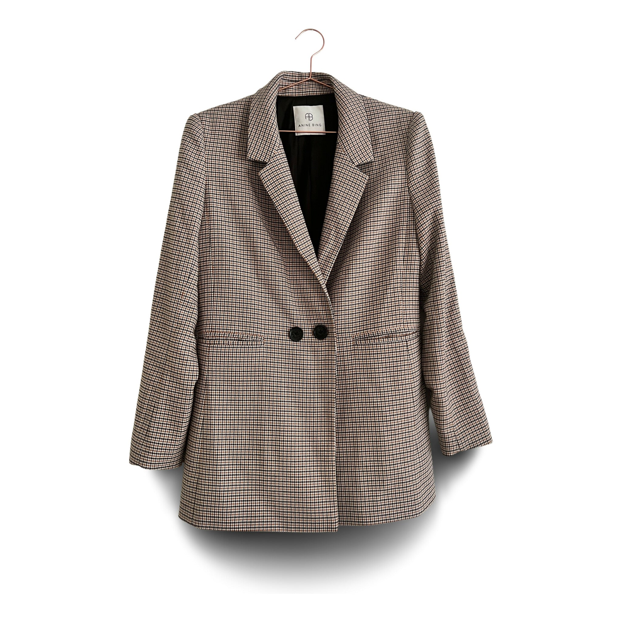 anine-bing-check-blazer