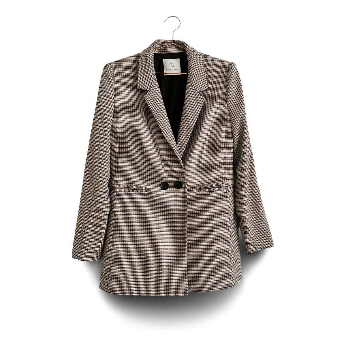 Scandi Minimal Anine Bing Check Blazer