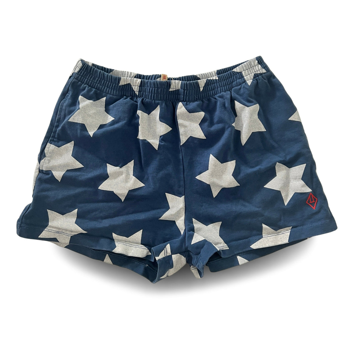 Scandi Minimal THE ANIMALS OBSERVATORY  Star Jersey Poodle Shorts | Navy blue preloved