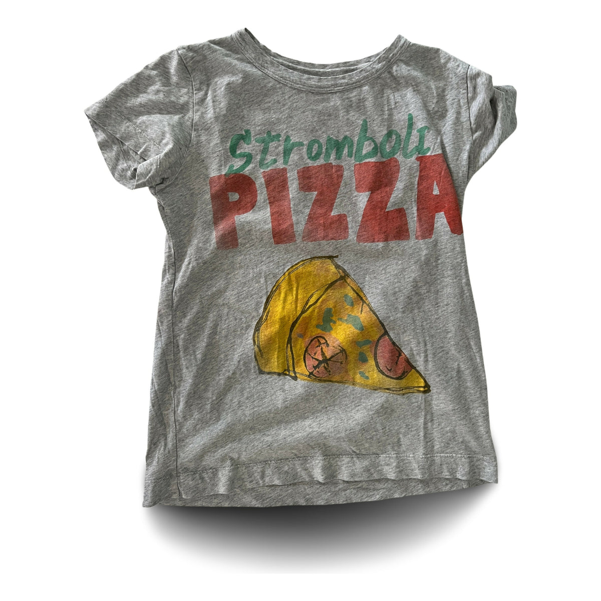 THE ANIMALS OBSERVATORY  Hippo Pizza T-shirt | Heather grey