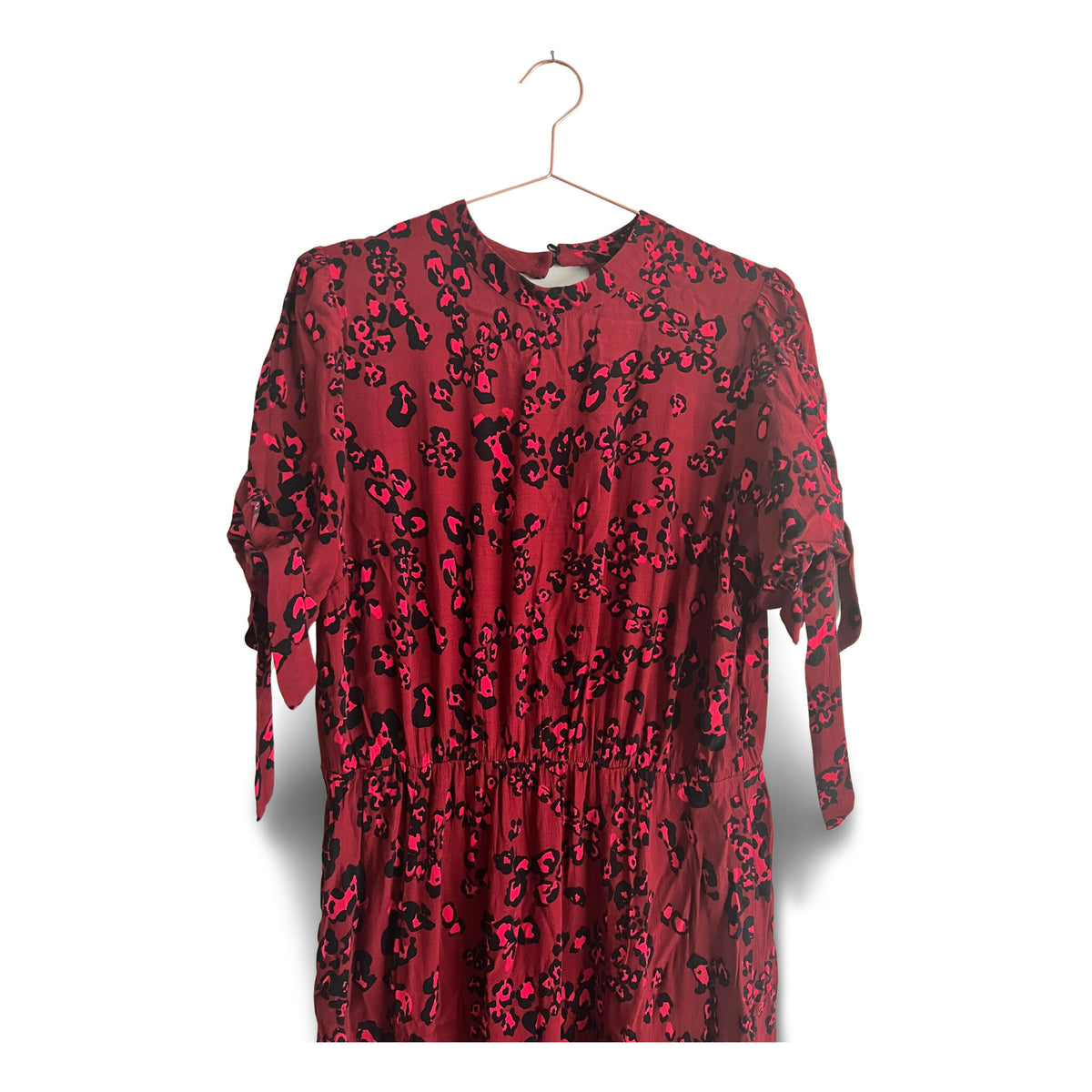 Boden Leopard Dress in Red Preloved