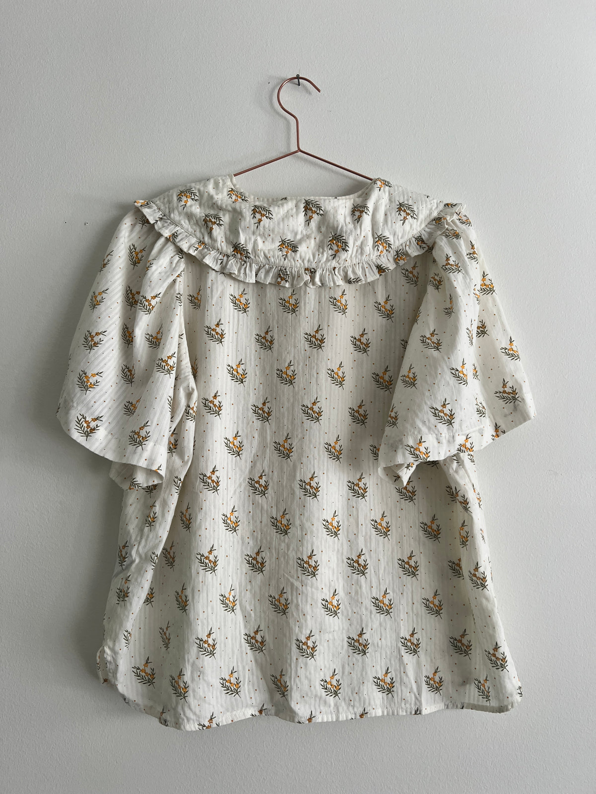 Stella Nova Collar Blouse Flowers Preloved