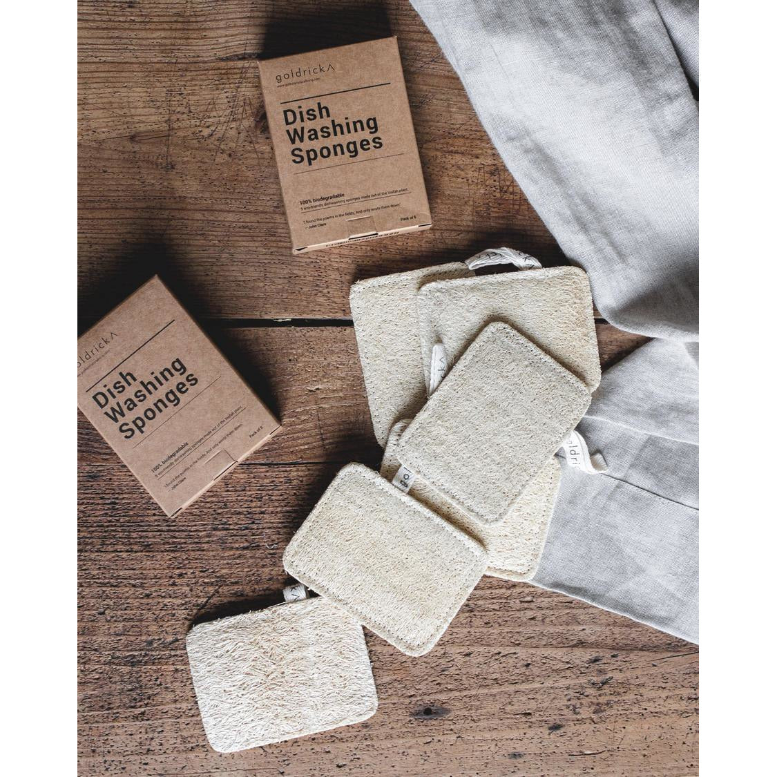 Goldbrick Loofah Dishwashing Sponge - Scandi Minimal