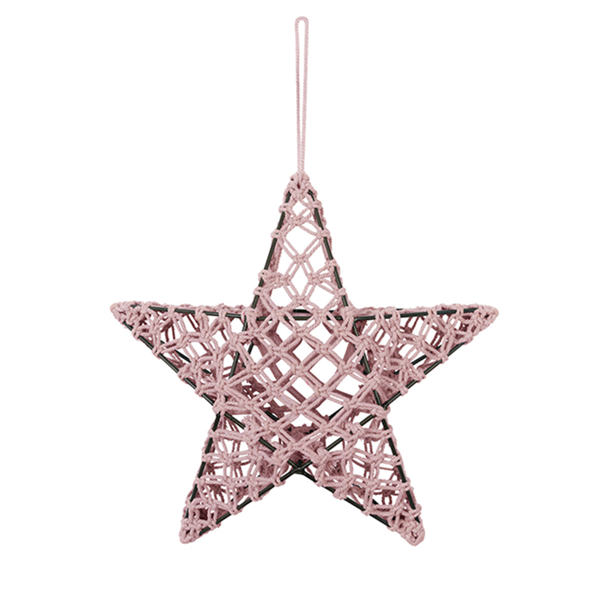 Numero 74 Star Lantern Macramé Small Dusty Pink - Scandi Minimal