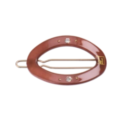 Bon Dep Swarovski Circle Clip Chestnut - Scandi Minimal