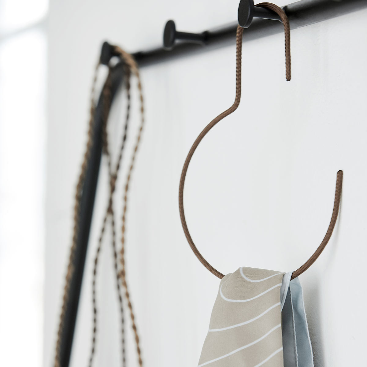 House Doctor Wire Hanger in Brown - Scandi Minimal