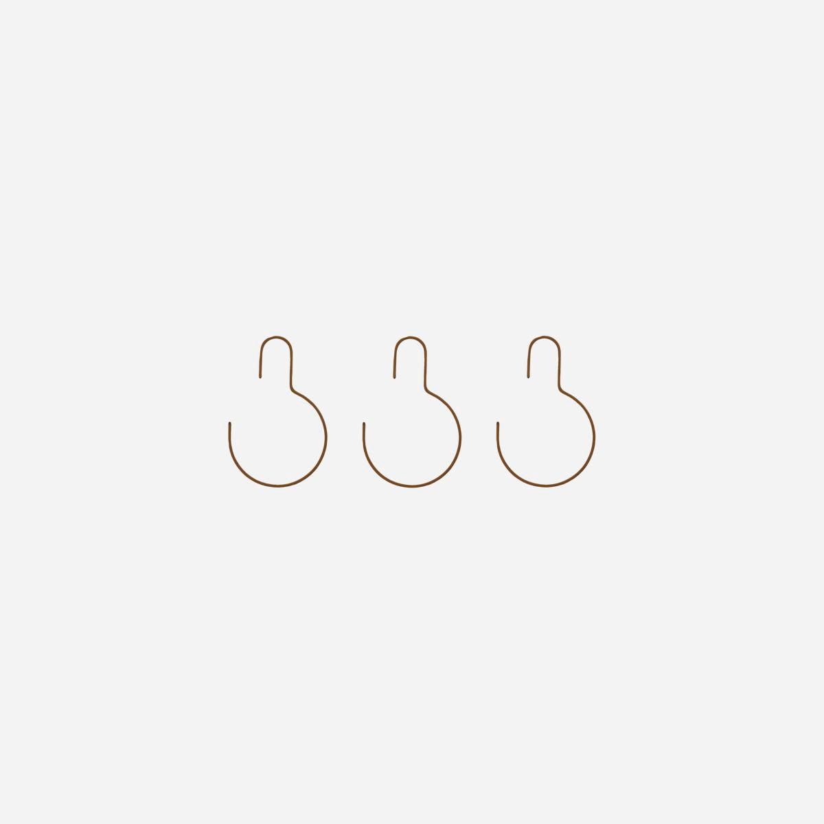 House Doctor Wire Hanger in Brown - Scandi Minimal